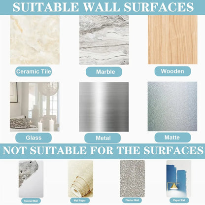 Wall Hooks, Sticky Hooks for Kitchen Bathroom Shower Door Outdoor Wall Hanging Door Self-adhesive